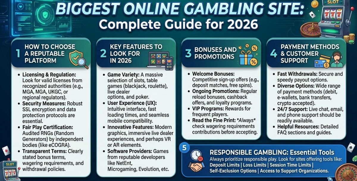 Biggest Online Gambling Site: Top Platforms for Casino Games Online & Sports Betting (2026)